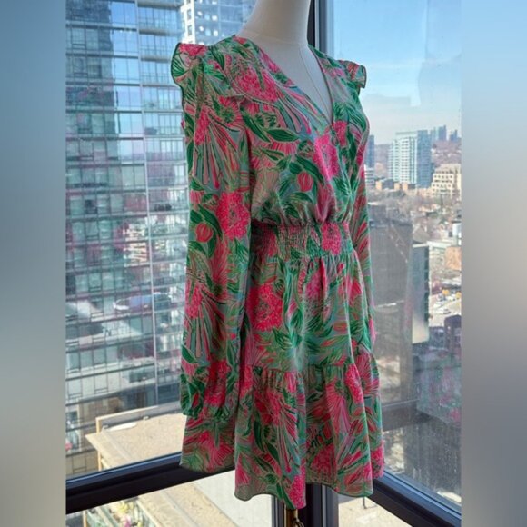 🆕 LILLY PULITZER 🧿 NWT Taviana Stretch Dress, Coming in Hot Blue Horizon, Sz 2 - Picture 6 of 16